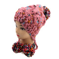 2016 Estilos mais Novos Ladies Chunky Hand Knit Hat Earflap Design
